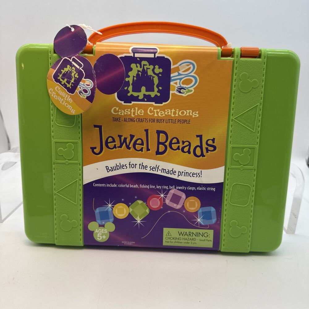 Disney WDW Castle Creations ~~PRINCESS Jewel Beads Craft Set~~ Factory Sealed